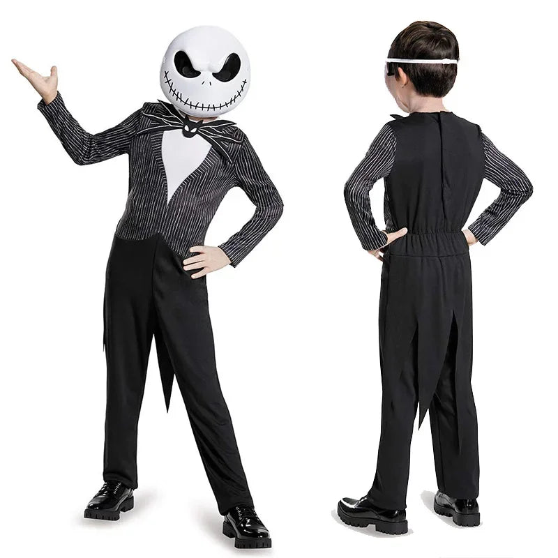 Combinaison et barboteuse Jack et Sally pour Halloween