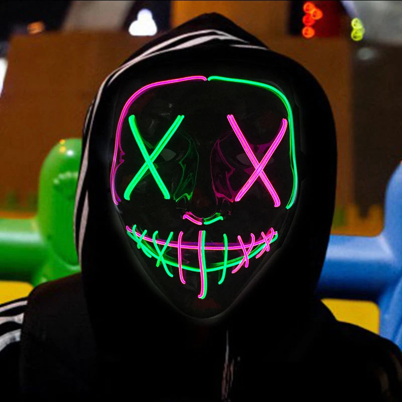 Masque cosplay LED Lumineux