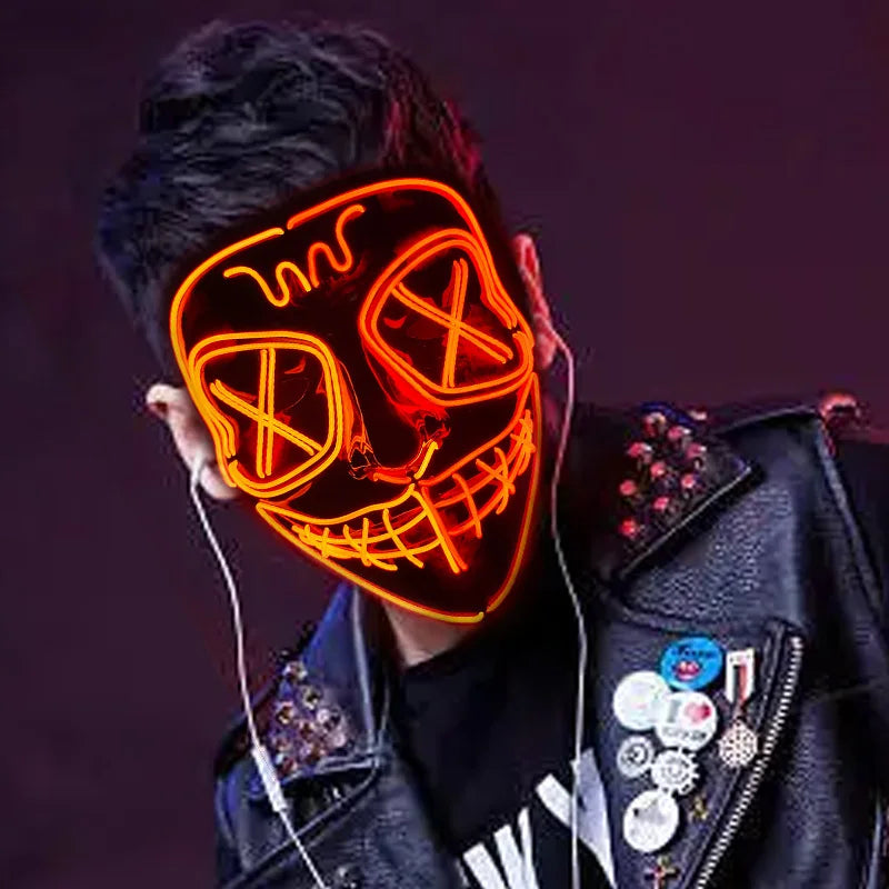 Masque cosplay LED Lumineux