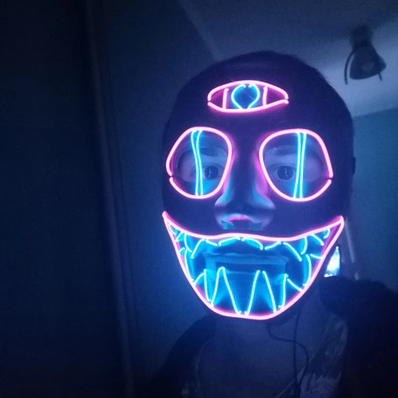 Masque cosplay LED Lumineux