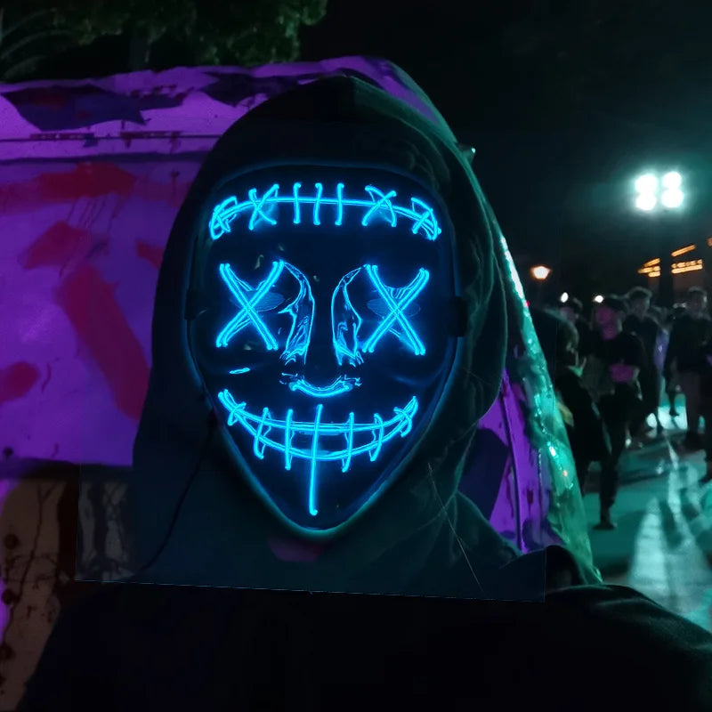 Masque cosplay LED Lumineux