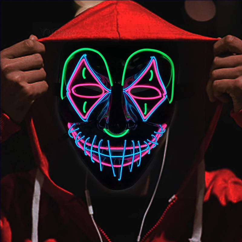 Masque cosplay LED Lumineux