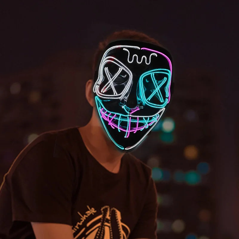 Masque cosplay LED Lumineux