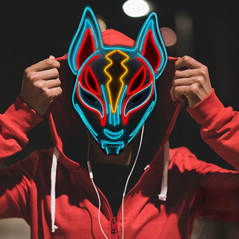 Masque cosplay LED Lumineux