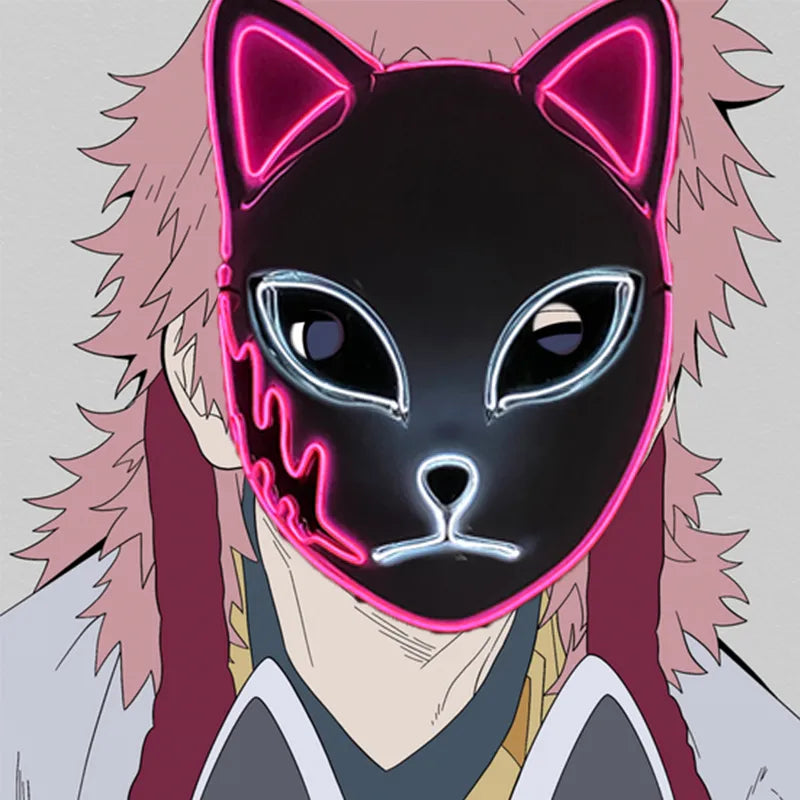 Masque cosplay LED Lumineux