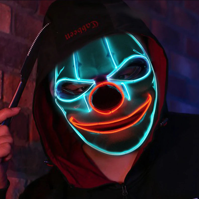 Masque cosplay LED Lumineux