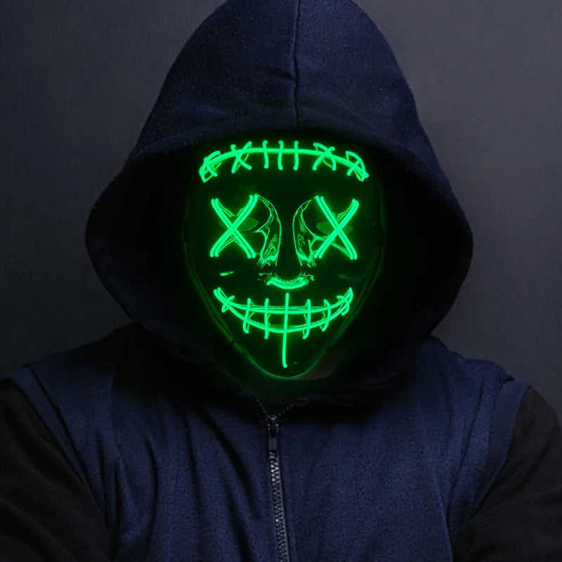 Masque cosplay LED Lumineux