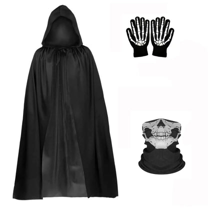 Ensemble costume faucheuse Halloween pour fête et cosplay