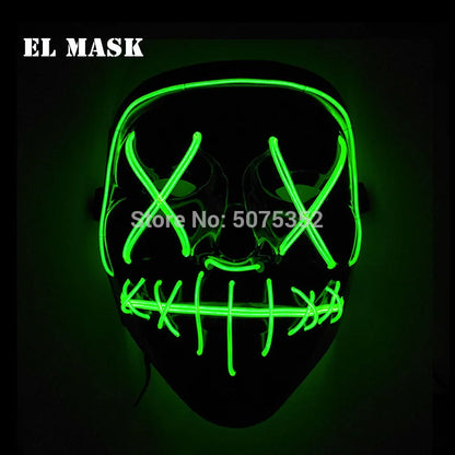 Masque cosplay LED Lumineux