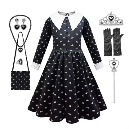 Robe longue Halloween fille 4-6 ans pour cosplay