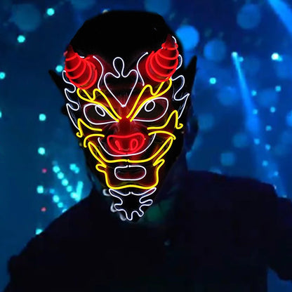 Masque cosplay LED Lumineux