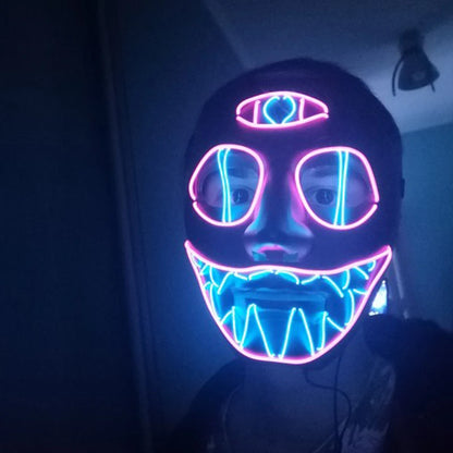 Masque cosplay LED Lumineux
