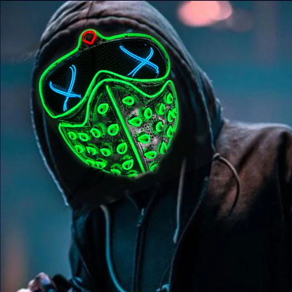 Masque cosplay LED Lumineux