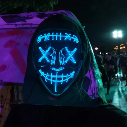 Masque cosplay LED Lumineux