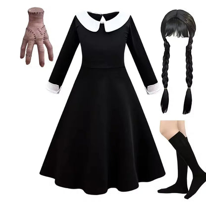 Robe de Bal Gothique Cosplay Famille Adams