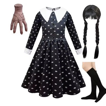 Robe de Bal Gothique Cosplay Famille Adams